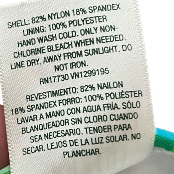 NWT Wild Fable Junior’s 2 Piece Multicolor Plaid Swimsuit, Low Rise High Leg, S - Picture 10 of 10